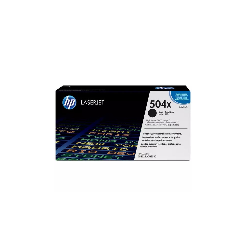 Toner HP 504X (CE250X)  Meilleur Prix Maroc