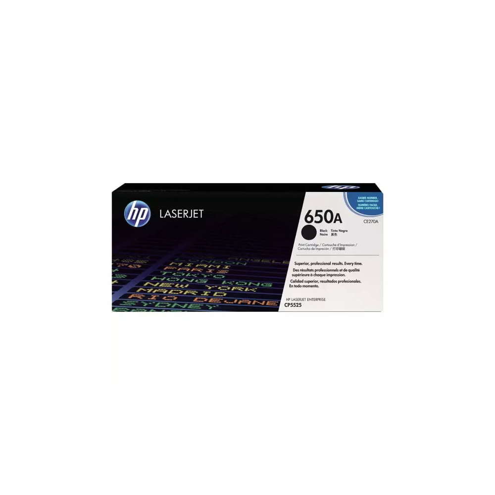 Toner HP 650A (CE270A)  Meilleur Prix Maroc
