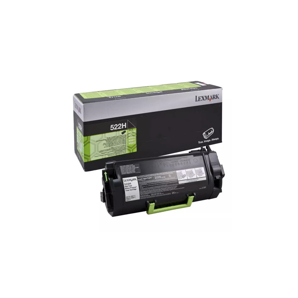toner original Lexmark 522H (52D2H0E / 52D2H00) noir