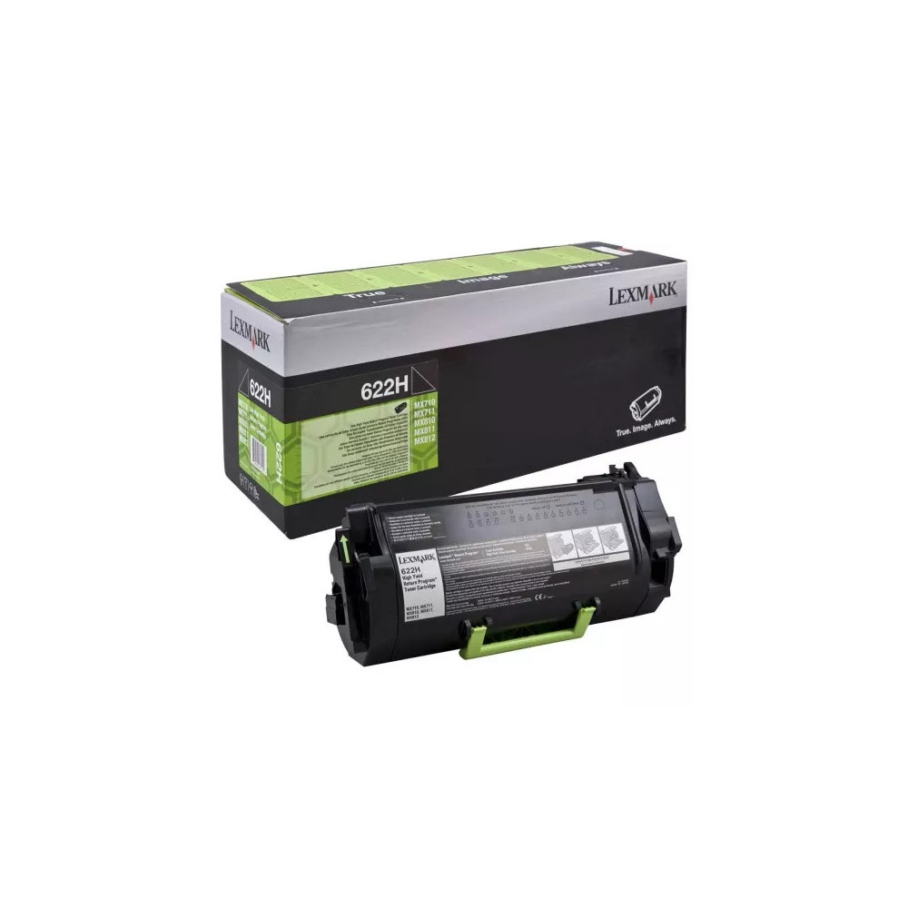 toner original Lexmark 622H (62D2H00) noir