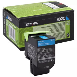 toner original Lexmark 802C (80C20C0) cyan
