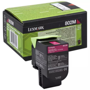 toner original Lexmark 802M (80C20M0) magenta