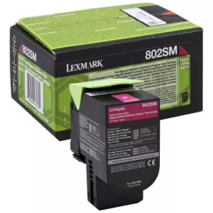 toner original Lexmark 802SM (80C2SM0) magenta