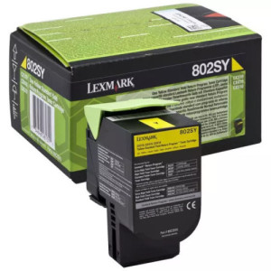 toner original Lexmark 802SY (80C2SY0) jaune