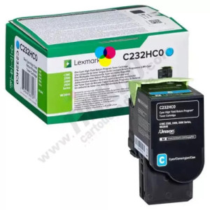 toner original Lexmark C232HC (C232HC0) cyan