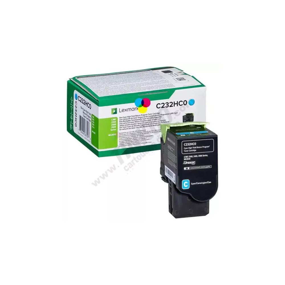 toner original Lexmark C232HC (C232HC0) cyan