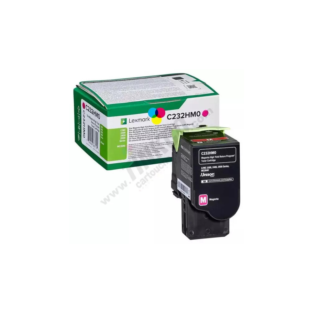 toner original Lexmark C232HM (C232HM0) magenta