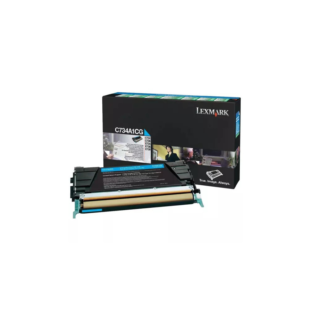 toner original Lexmark C734A1 (0C734A1CG) cyan
