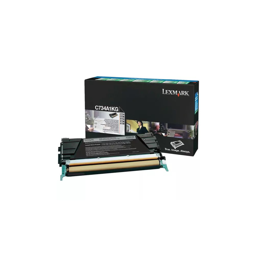 toner original Lexmark C734AK (0C734A1KG) noir
