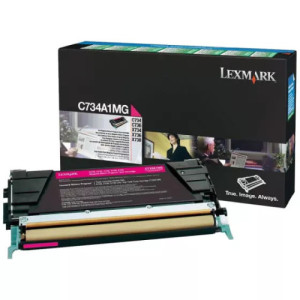toner original Lexmark C734AM (0C734A1MG) magenta