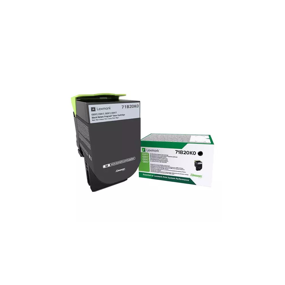 toner original Lexmark CS317 / CX317 (71B20K0) noir