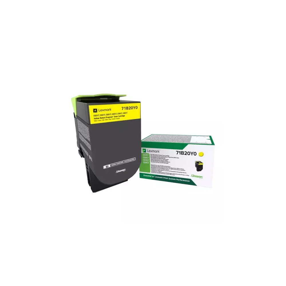 toner original Lexmark CS317 / CX317 (71B20Y0) jaune