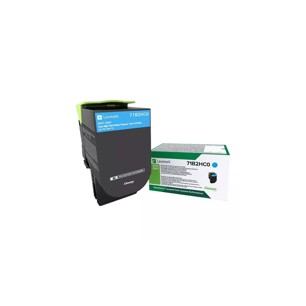 toner original Lexmark CS417 / CX417 (71B2HC0) cyan