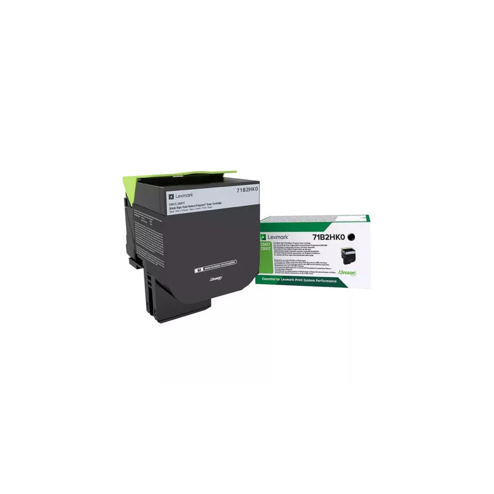 toner original Lexmark CS417 / CX417 (71B2HK0) noir
