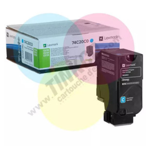 toner original Lexmark CS720/ CS725 (74C20C0) cyan