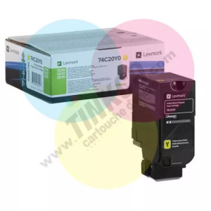 toner original Lexmark CS720/ CS725 (74C20Y0) jaune