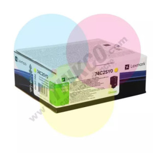 toner original Lexmark CS720/ CS725 (74C2SY0) jaune