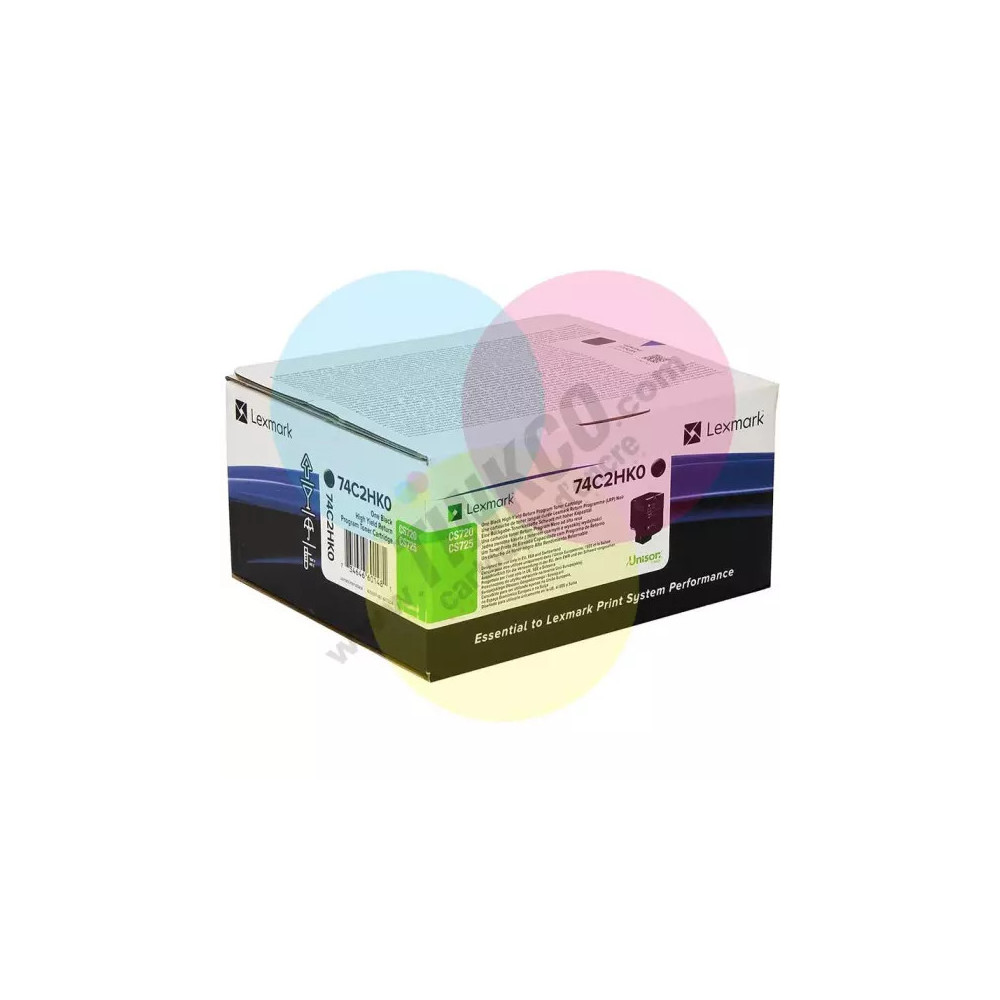 toner original Lexmark CS725 (74C2HK0) noir