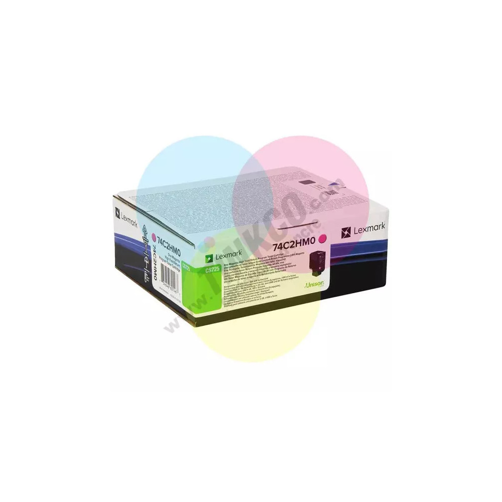 toner original Lexmark CS725 (74C2HM0) magenta