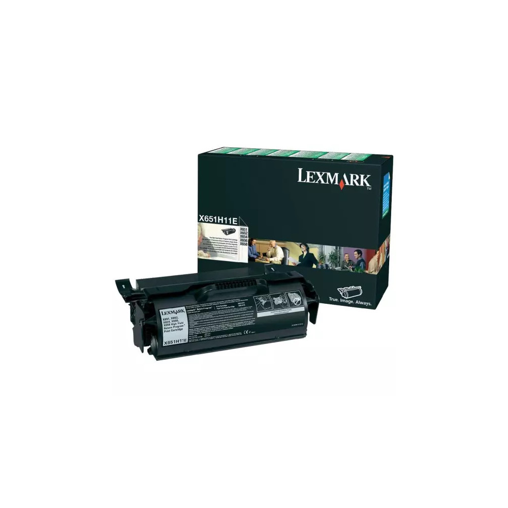 toner original Lexmark X651H (X651H11E) noir