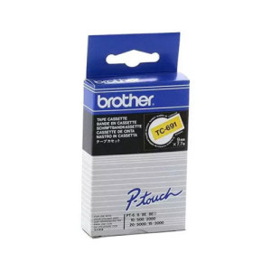 Cassette à ruban Brother TZe-111 6mm noir/transparent