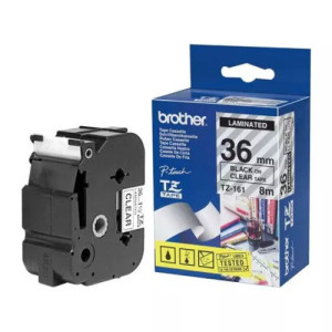 Cassette à ruban Brother TZe-211 6mm noir/blanc