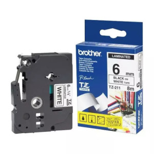 Cassette à ruban Brother TZe-221 9mm noir/blanc