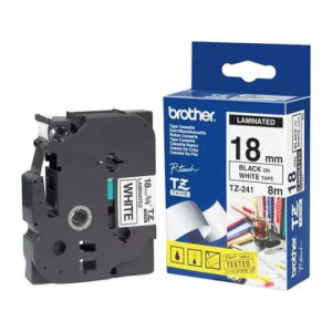 Cassette à ruban Brother TZe-251 24mm noir/blanc
