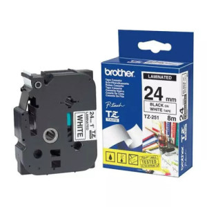 Cassette à ruban Brother TZe-261 36mm noir/blanc