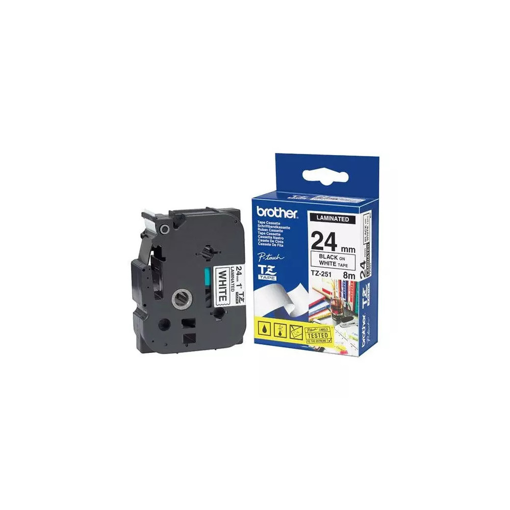 Cassette à ruban Brother TZe-261 36mm noir/blanc