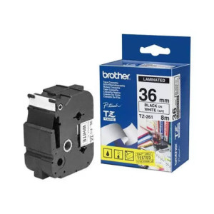 Cassette à ruban Brother TZe-315 6mm blanc/noir