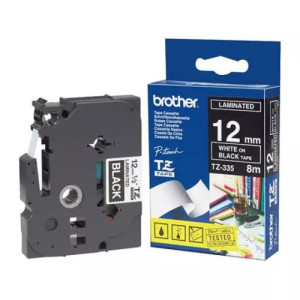 Cassette à ruban Brother TZe-435 12mm blanc/rouge