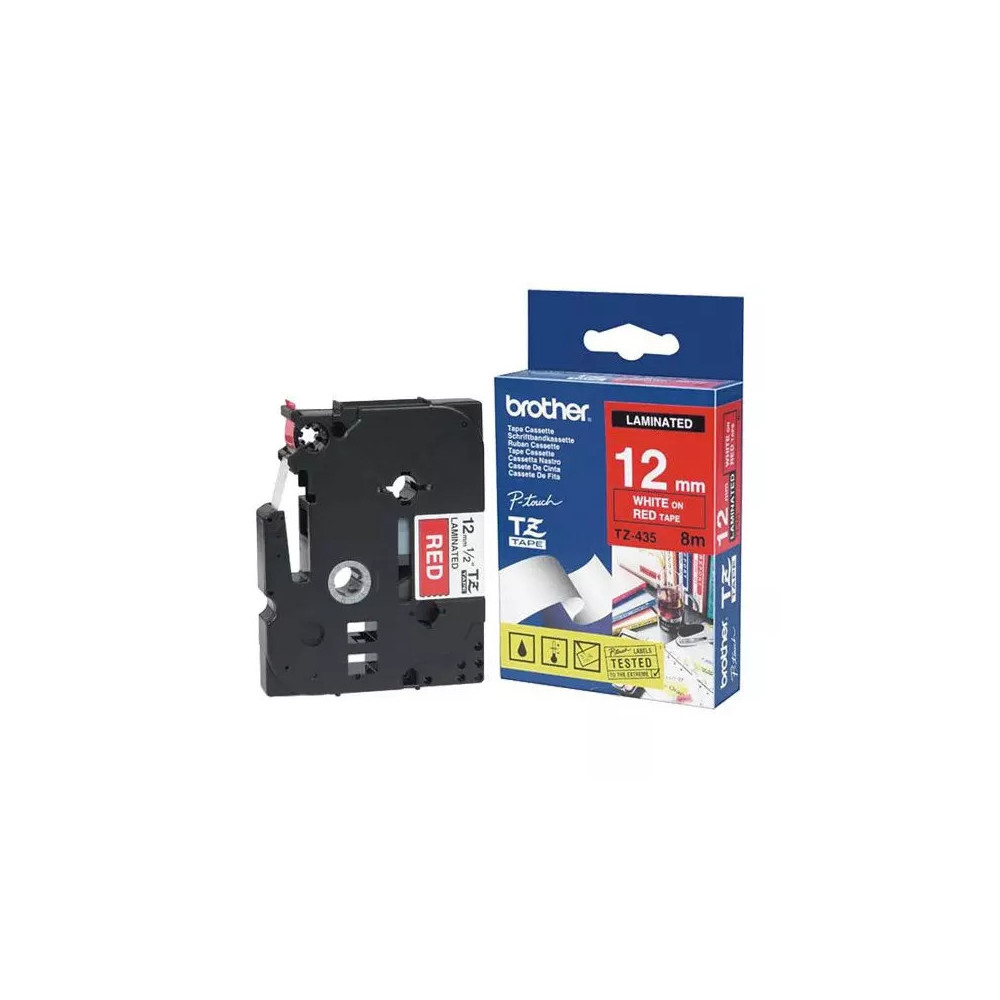 Cassette à ruban Brother TZe-611 6mm noir/jaune