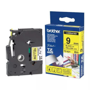 Cassette à ruban Brother TZe-631 12mm noir/jaune
