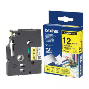 Cassette à ruban Brother TZe-731 12mm noir/vert