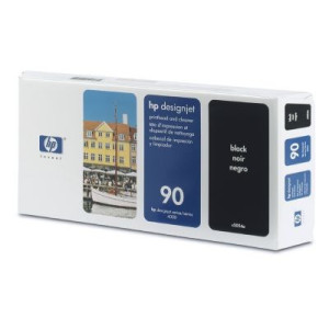 Tête d'impression noire et dispositif de nettoyage HP 90 (C5054A)