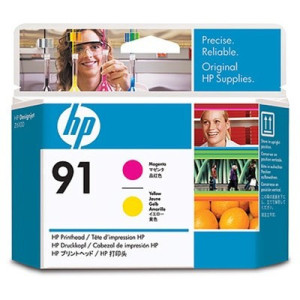 Tête d'impression magenta et jaune HP 91 (C9461A)