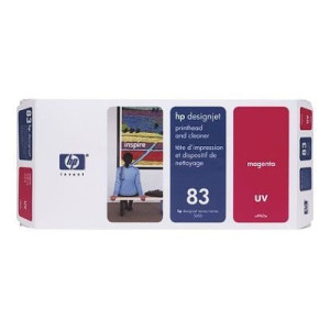 Tête d'impression et dispositif de nettoyage magenta UV HP 83 (C4962A)