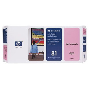 Tête d'impression et dispositif de nettoyage magenta clair HP 81 (C4955A)